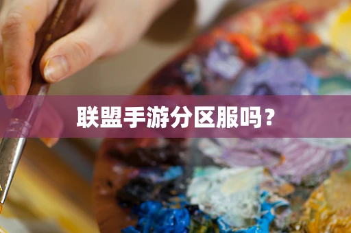 联盟手游分区服吗？