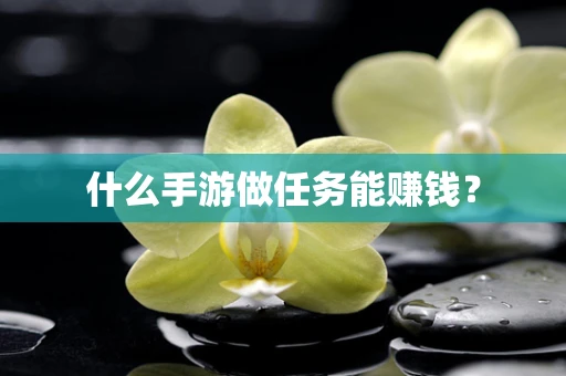 什么手游做任务能赚钱？