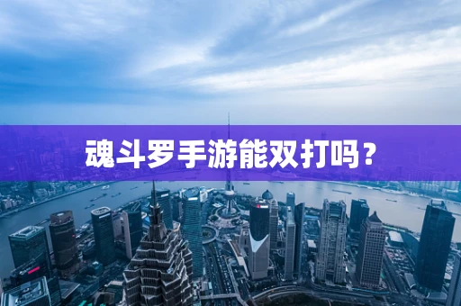 魂斗罗手游能双打吗？