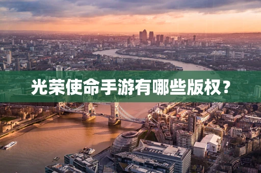 光荣使命手游有哪些版权？