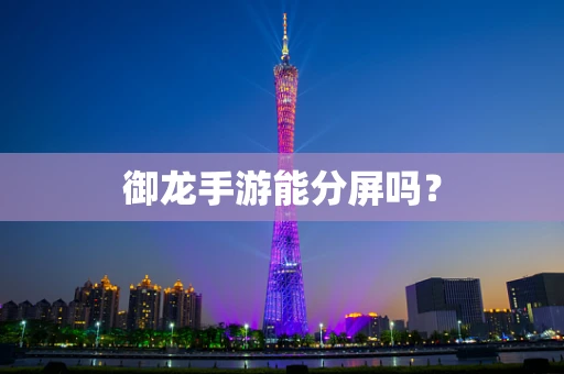 御龙手游能分屏吗？