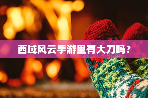 西域风云手游里有大刀吗？