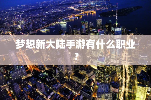 梦想新大陆手游有什么职业？