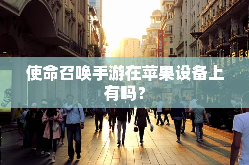 使命召唤手游在苹果设备上有吗？