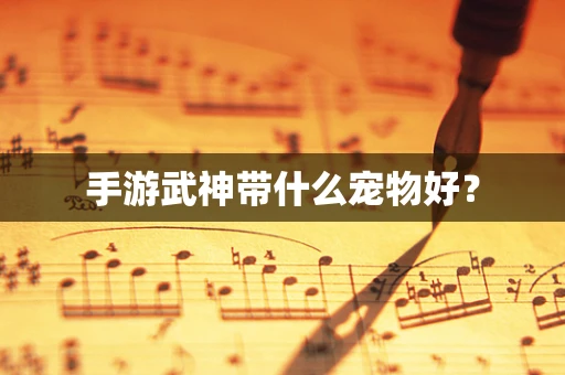 手游武神带什么宠物好？