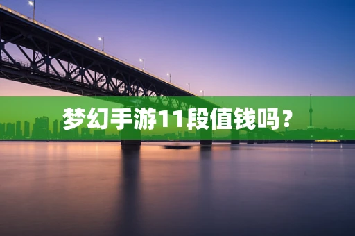 梦幻手游11段值钱吗？