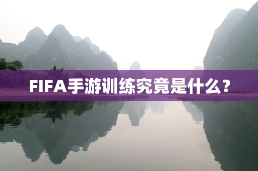 FIFA手游训练究竟是什么？