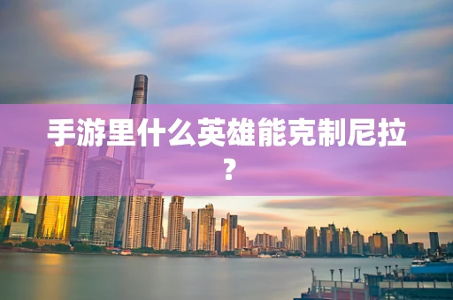 手游里什么英雄能克制尼拉？