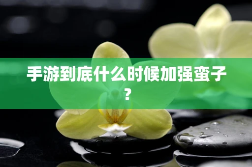 手游到底什么时候加强蛮子？