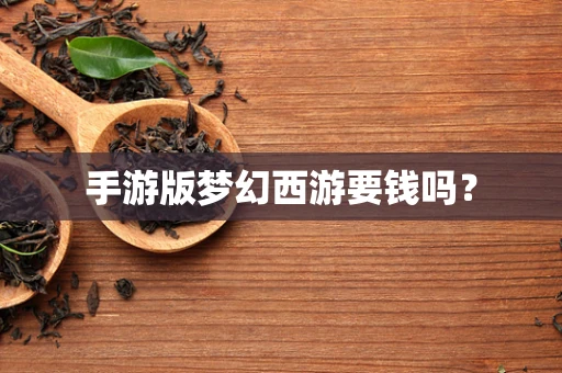手游版梦幻西游要钱吗？