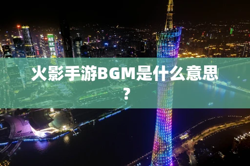 火影手游BGM是什么意思？