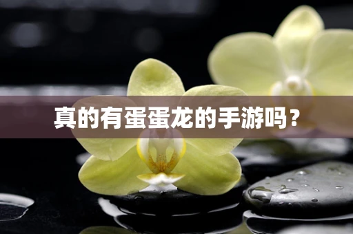 真的有蛋蛋龙的手游吗？