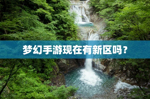 梦幻手游现在有新区吗？