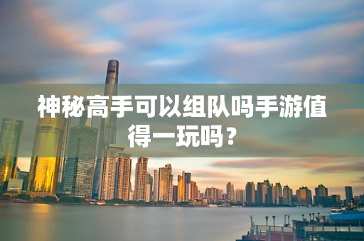 神秘高手可以组队吗手游值得一玩吗？
