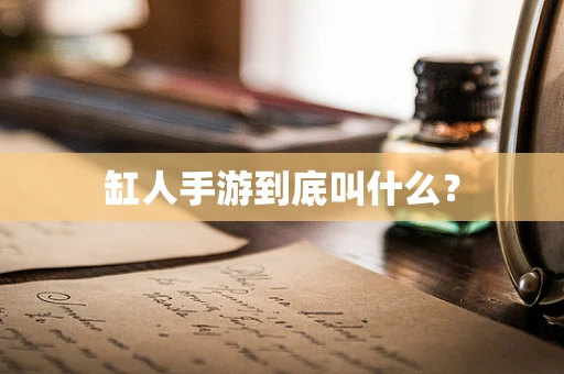 缸人手游到底叫什么？