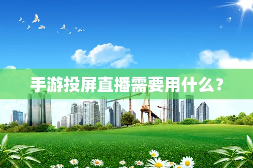 手游投屏直播需要用什么？