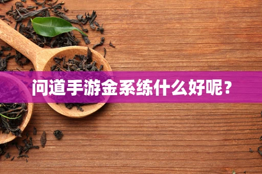 问道手游金系练什么好呢？