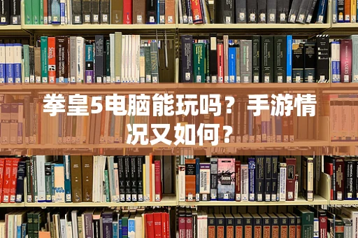 拳皇5电脑能玩吗？手游情况又如何？