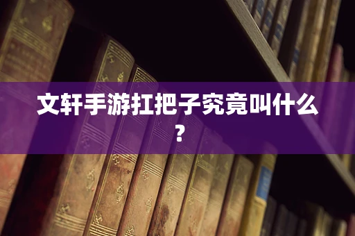 文轩手游扛把子究竟叫什么？