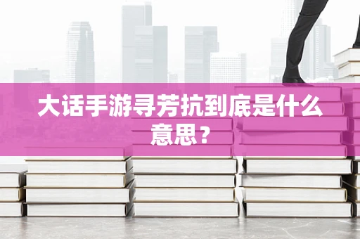 大话手游寻芳抗到底是什么意思？