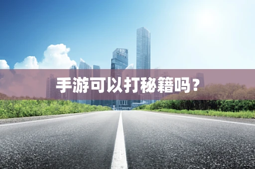 手游可以打秘籍吗？