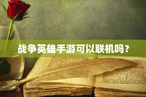 战争英雄手游可以联机吗？