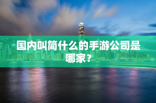 国内叫简什么的手游公司是哪家？