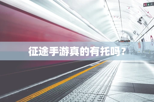 征途手游真的有托吗？